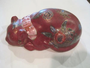 Classic Traditions Hand Painted Floral Ceramic Cat~LBDLR - Picture 1 of 10