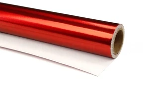 Papel de envolver regalo rojo metálico - Rollo JUMBO de 30" x 25 pies - 62,5 pies cuadrados - Envoltura de regalo - Imagen 1 de 6