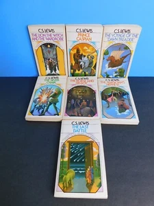 Vintage C.S. Lewis The Chronicles Of Narnia 7 Books Set 1970s - Picture 1 of 15