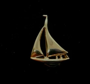 PIN VELERO VINTAGE 14K EXCELENTE ESTADO - Imagen 1 de 8
