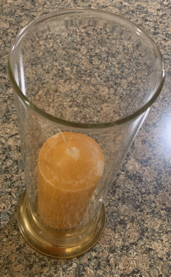 CANDELABRO CILINDRO FURACÃO - LATÃO ANTIGO - Imagem 1 de 4