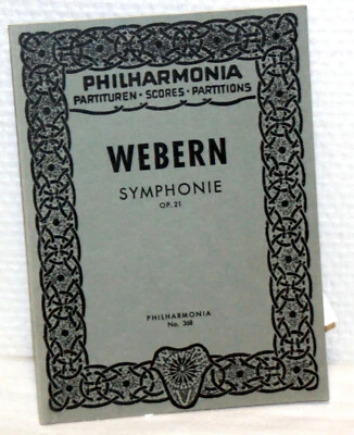 PHILHARMONIA Partituren - WEBERN Symphonie OP. 21 - Bild 1 von 3