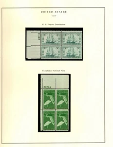 951-957 VF NH 7 PLATE BLOCKS, FREE SHIPPING IN USA - Picture 1 of 3