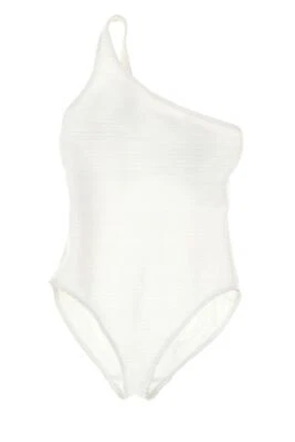Ralph Lauren Womens Swimwear Solid White Ottomen One Shoulder One Piece Size 4 - Image 1 of 3