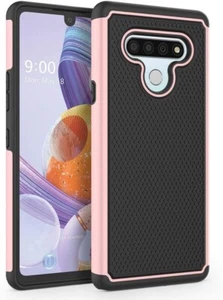 SYONER Shockproof Phone Case Cover for LG Stylo 6 (6.8", 2020) [Rose Gold] - Picture 1 of 4
