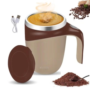Automatic Self Mixing Magnetic Coffee Cup Stainless Steel Milk Self Stirring Mug - Picture 1 of 6
