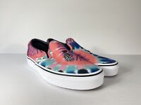 Vans Classic Slip-On Rose Animal Print Check Checkerboard Shoes 