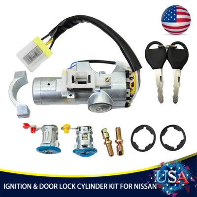 New For 2000-04 Nissan Xterra 99-03 Frontier Ignition Door Lock Cylinder Switch - Imagem 1 de 4