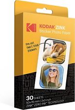 Kodak 2”x3” Premium Zink Pre-Cut Sticker Photo Paper (30 Sheets)