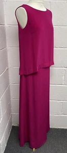 Bruce Oldfield Pink Silk Maxi Dress UK10 PP - Picture 1 of 12