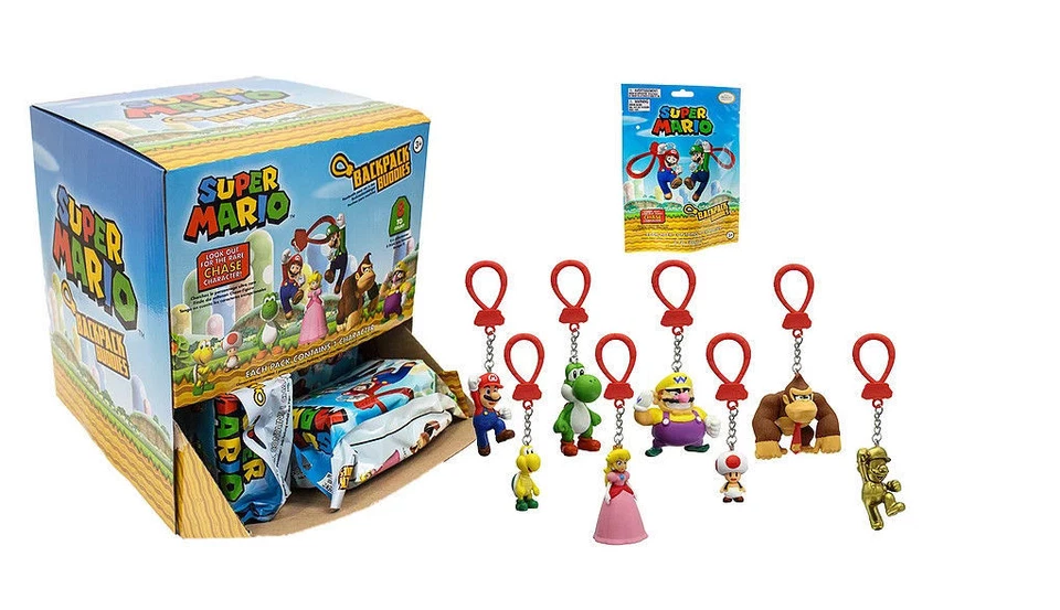 Super Mario Backpack Buddies Blind Bag Figure Toy Nintendo 64 Nes SNES N64