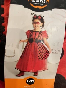 Hyde and Eek! Toddler Ladybug Halloween Costume Dress with Headpiece Size 2T-3T - Picture 1 of 3