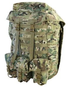 AIRBORNE BERGEN 100L BTP MTP SAS TACTICAL WEBBING MOLLE PLCE PARA RUCKSACK CAMO - Picture 1 of 4