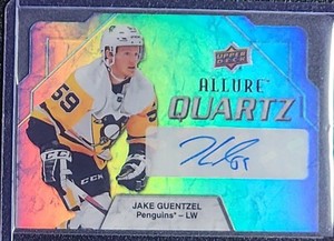 2019-20 Allure Jake Guentzel Quartz Blue Auto 3/5 (SSP /5) - AQ-GU