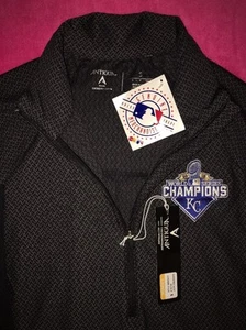 NEW!☆MLB☆Kansas☆City☆Royals☆1/2-Zip☆Pullover☆Fleece☆World☆Series☆Women's☆(Small) - Picture 1 of 12