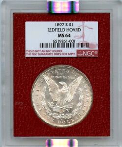 1897-S $1 Morgan Dollar Redfield Hoard NGC MS64