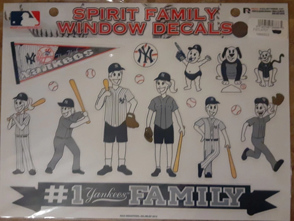 Calcomanías para ventanas NEW YORK YANKEES MLB Family Spirit BÉISBOL fan pegatina coche Foto 1 de 1
