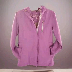 Girls Hooded Raincoat Small Pockets Zipped Radiance Free Country Logo - Picture 1 of 19