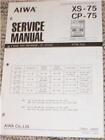 Original AIWA XS-75 CP-75 Stereo System Service Manual