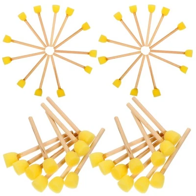  100 Pcs Art Supply Sponges Craft Spugnette X Dipingere Pennello Spugna Pennelli - Image 1 of 4
