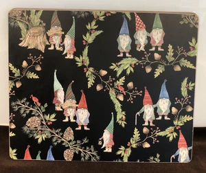 Pottery Barn • Forest Gnome • Christmas Spirit • Cork Back Placemats • Set of 8 - Picture 1 of 7