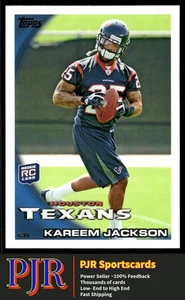Kareem Jackson 2010 Topps #2 Houston Texans Rookie - Picture 1 of 2
