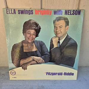 Ella Fitzgerald & Nelson Riddle - Ella Swings Brightly With Nelson LP Vinyl - Picture 1 of 3