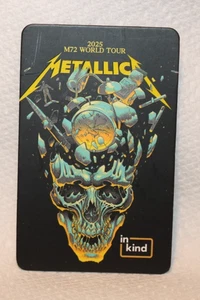 2025 M72 World Tour Metallica Peel Scan Card In Kind Collectible REDEEMED - - Picture 1 of 2