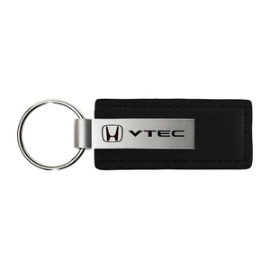 Licensed Black Leather Keychain for Honda VTEC - AUGD5715 - Picture 1 of 2