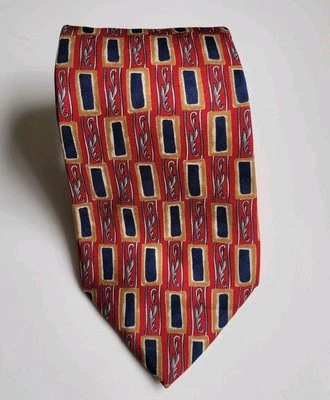 Corbata vintage Christian Dior Cravate para hombre 100 % seda clásica 4" geométrica excelente Foto 1 de 4