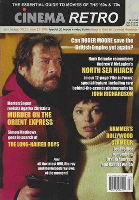 Cinema Retro Magazine issue 63 2025 Movie Classics, Roger Moore