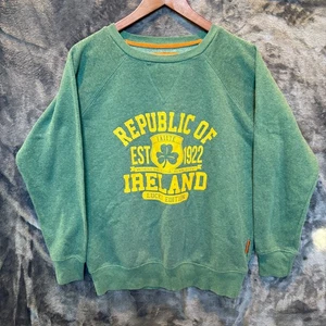 Felpa Irlandese Tg XL Verde Fortunato Repubblica d’Irlanda Giorno di San Patrizio Baciami - Foto 1 di 6