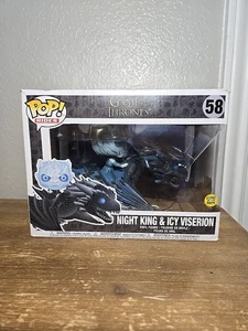 Funko POP! Night King Riding Icy Viserion Glow in the Dark #58 BESCHÄDIGTE BOX - Bild 1 von 10