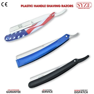 Navaja de afeitar con mango de plástico SYZE borde recto afeitadoras de corte acero inoxidable - Imagen 1 de 5