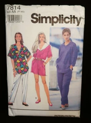 Simplicity 7814 Misses Pants, Shorts, Top Vintage 1992 Pattern size XS-S-M Uncut - Image 1 of 2