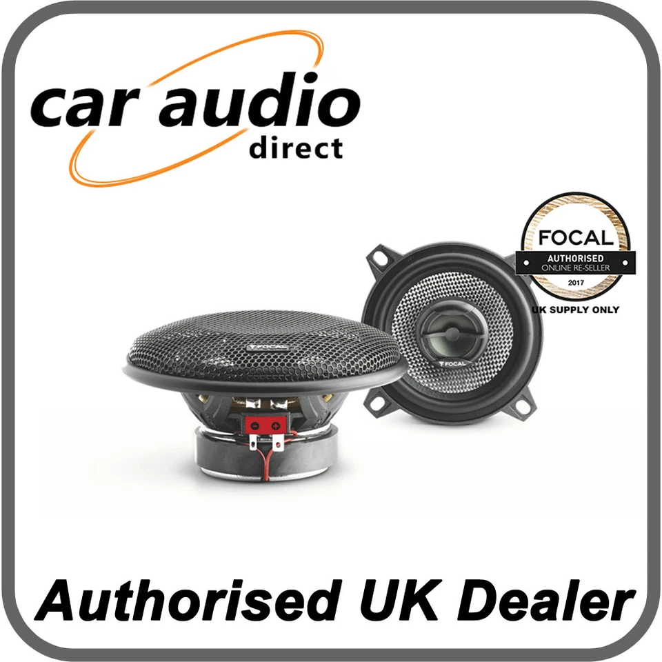 Focal Access 100AC 80 Watts 100mm 4" 2 Way Coaxial Car Door Quality Speakers - Image 1 of 3