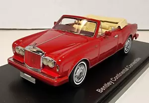 Neo Scale Models 1:43 1988 Bentley Continental Convertible Red GORGEOUS! LOOK! - Picture 1 of 5