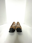 Chanel Leather Ballet Flats in Beige Black Ballet Bow Square toe Size 35.5