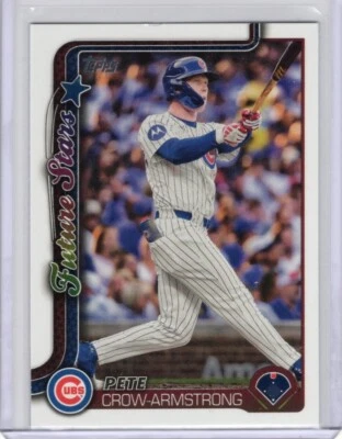 2025 Topps #290 Pete Crow-Armstrong Chicago Cubs Baseball - Image 1 of 2