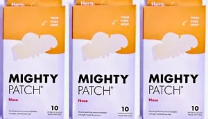 Mighty Patch by Hero Cosmetics NOSE 10 XL patches 05/2027 Skincare Pores 3 boxes - Picture 1 of 2