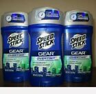 3x Speed Stick Gear Overtime Invigorate Deodorant Antiperspirant-2.7oz