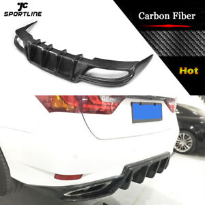 Carbon Fiber Rear Bumper Diffuser Lip for Lexus GS350 F-Sport Bumper Only 13-15