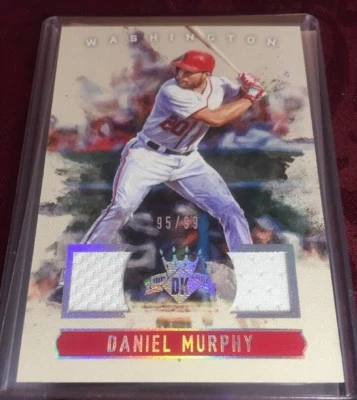 Daniel Murphy 2017 Donruss Diamond Kings Dual Relic #d /99, Colorado Rockies - Image 1 of 3
