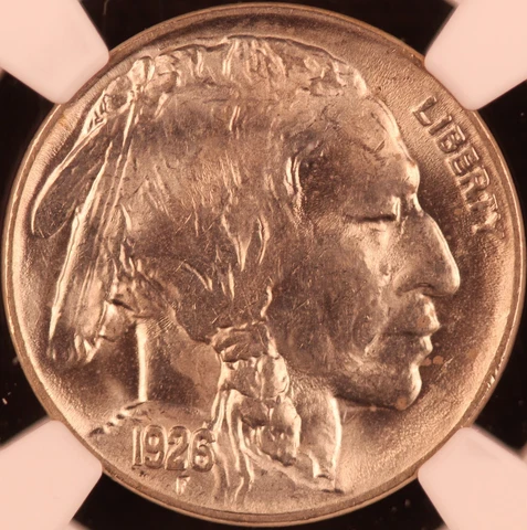1926 5C Buffalo Nickel NGC MS64 Cover