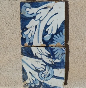 antike Fliesen 18 Jh. Portugal, Azulejos, Tile, Tegel, Carrelage Ancien - Bild 1 von 2