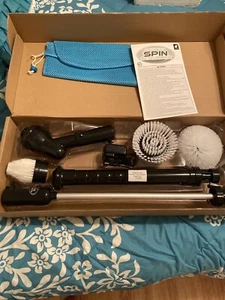 HURRICANE SPIN SCRUBBER WITH EXTRA SET OF 3 SCRUBBERS AS SEEN ON TV - Picture 1 of 2