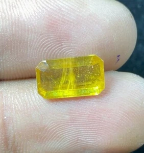 Thailand Natural Yellow Sapphire Faceted Loose Gemstone Oval Shape 4.60 Cts - Picture 1 of 8