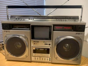 SHARP CT-6001 Boombox Radio Stereo Cassette 100V [as is] - Picture 1 of 14