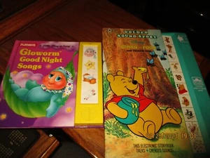 2 SONG BOOKS WINNIE THE POOH & TIGGER TOO  & PLAYSKOOL GLOWORM GOOD NIGHT SONGS - Imagen 1 de 10