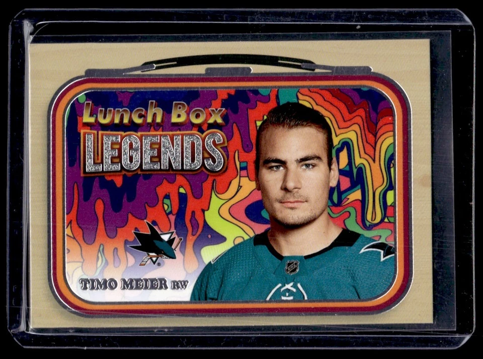 2022-23 Upper Deck Series 2 Lunch Box Legends Timo Meier #LB-6 San Jose Sharks - Image 1 of 2